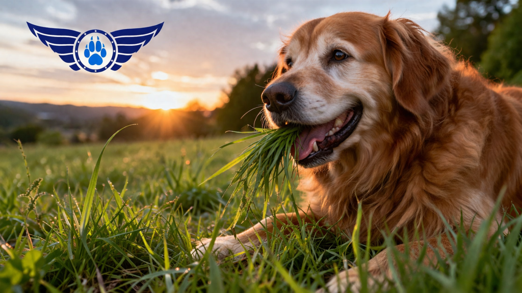 why a dog eats grass