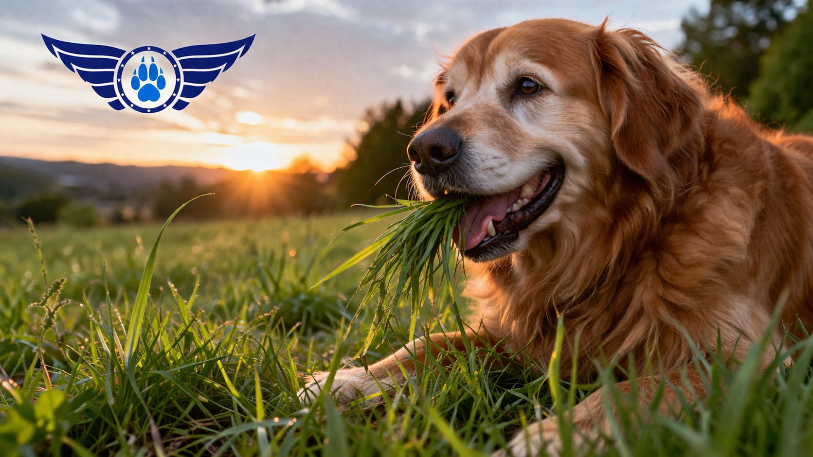 why a dog eats grass