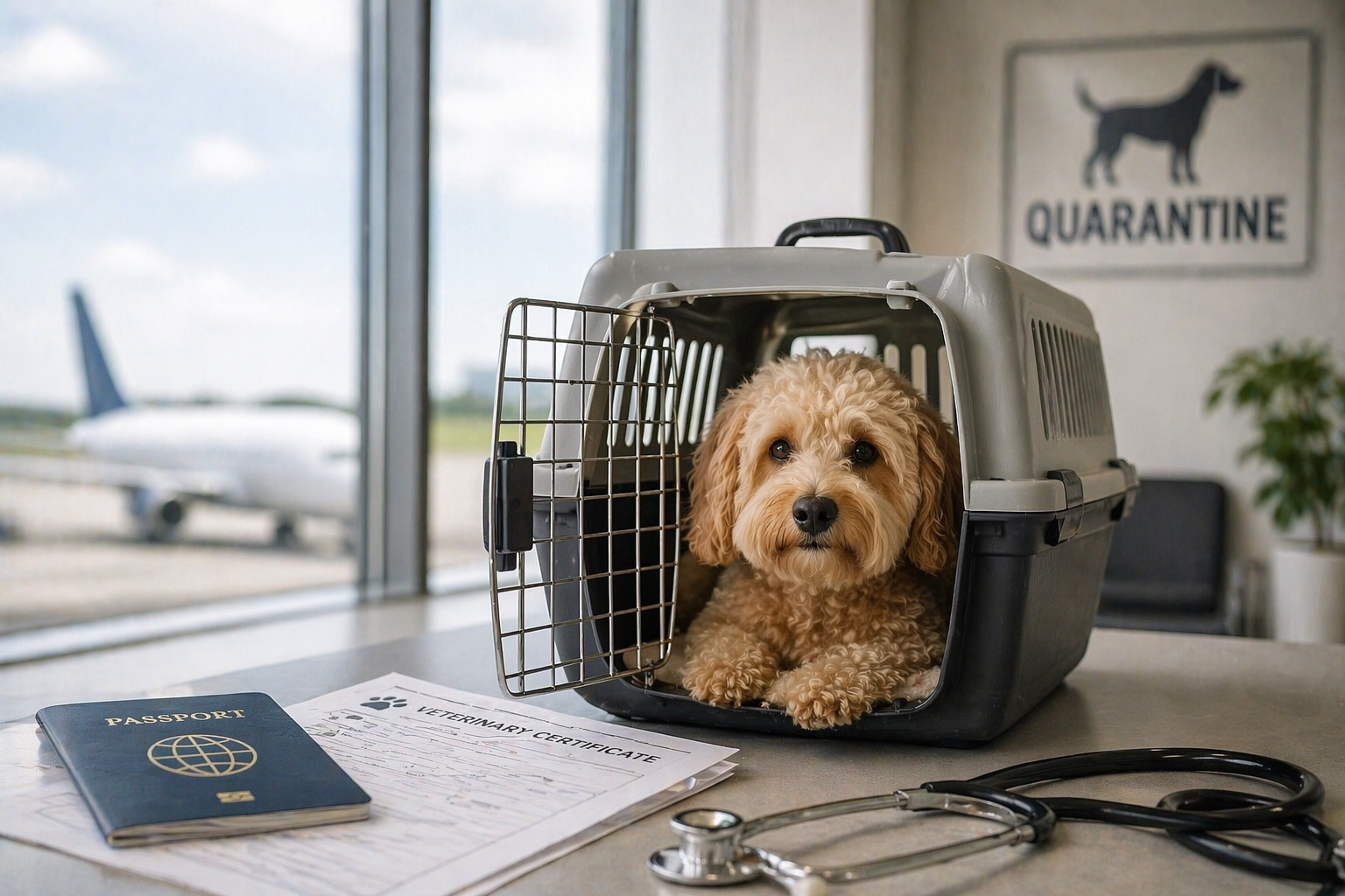 Quarantine for dogs during international travel 