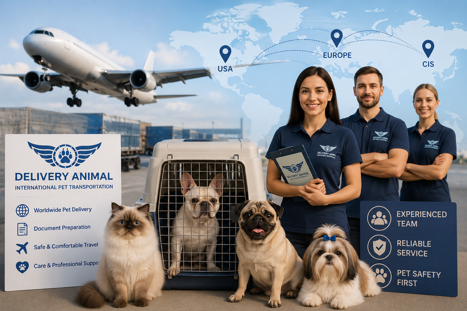Transportation of brachycephalic breeds from the USA