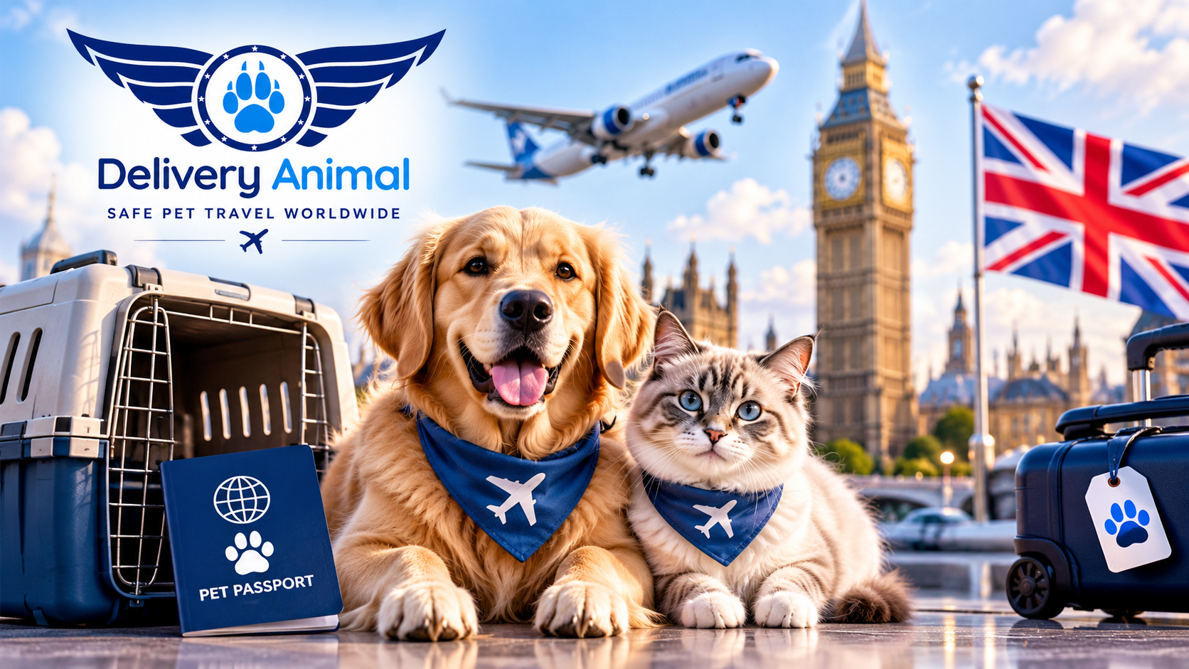 Dog and cat transportation to England