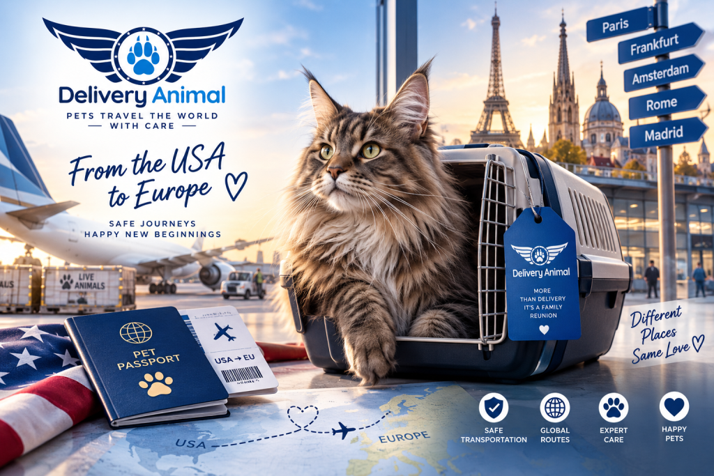Maine Coon delivery from the USA to Europe