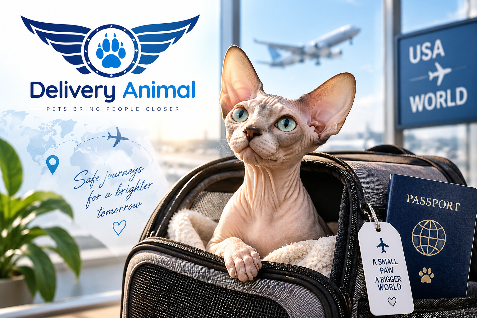 Sphynx Cat Delivery from the USA to CIS Countries