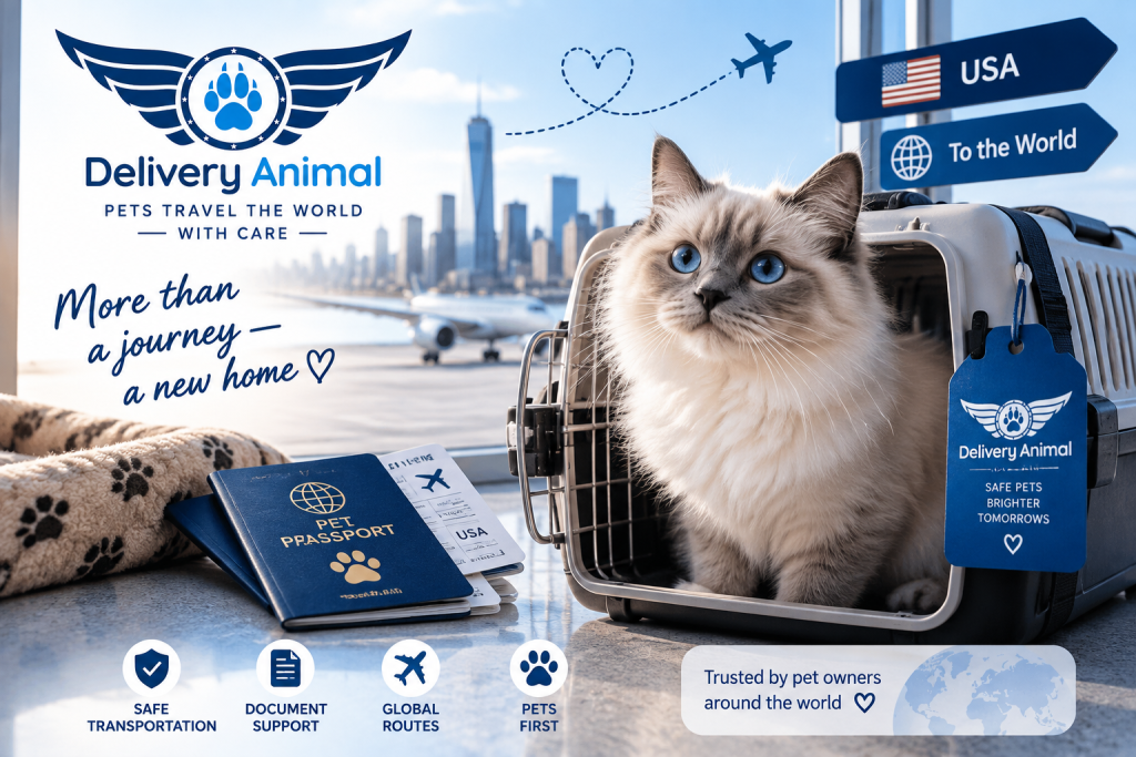 purebred cat delivery from USA,