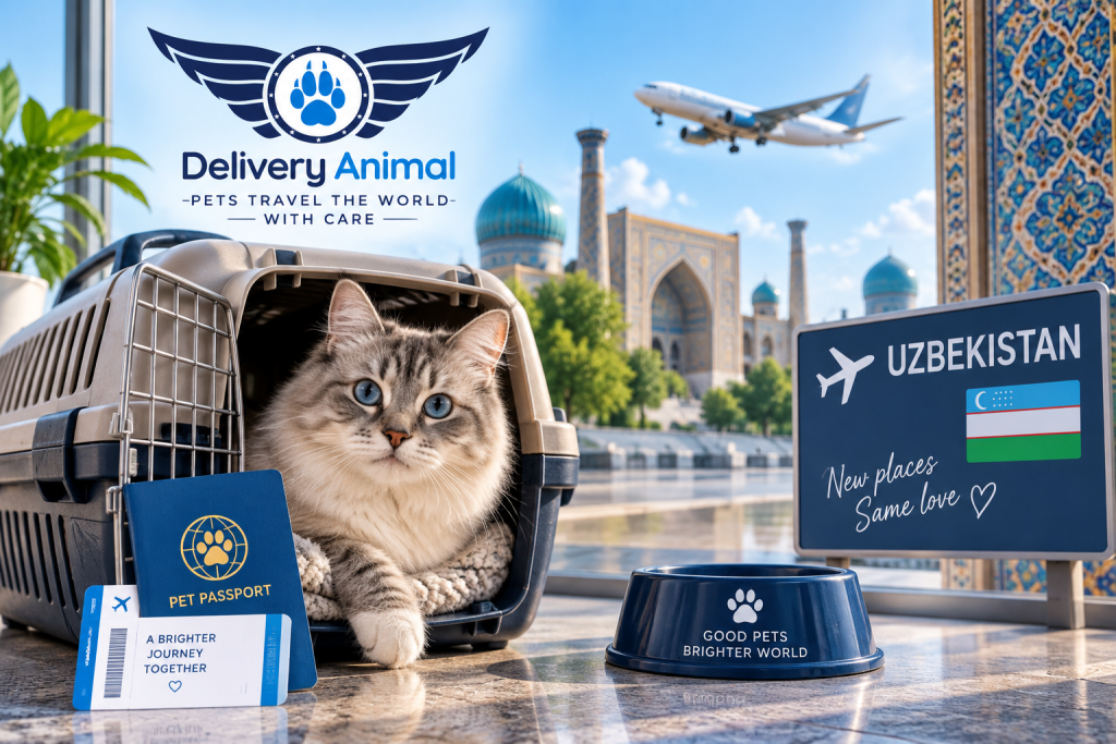 cat transportation to Uzbekistan