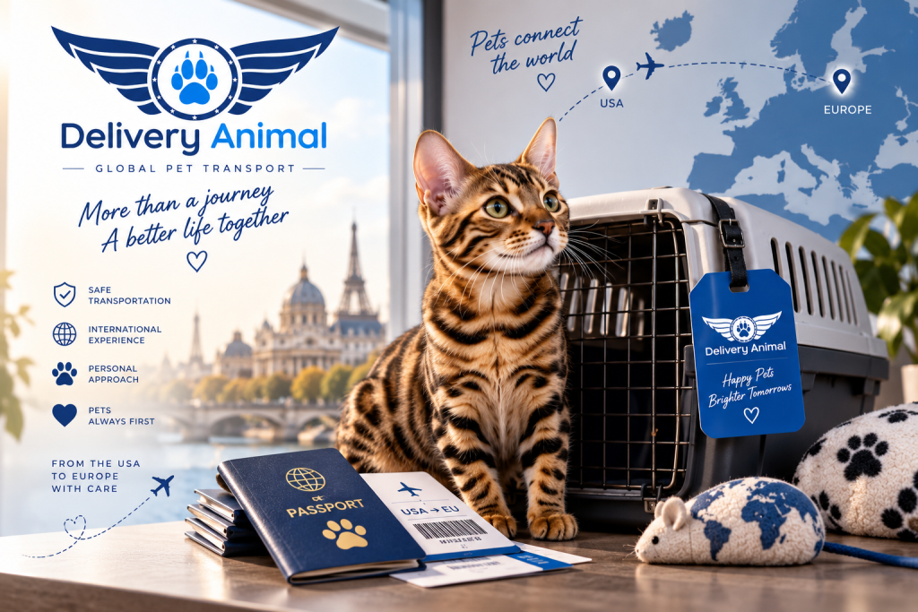 Bengal Cat Delivery from the USA to Europe