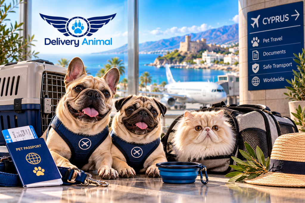 Brachycephalic pet transport to Cyprus