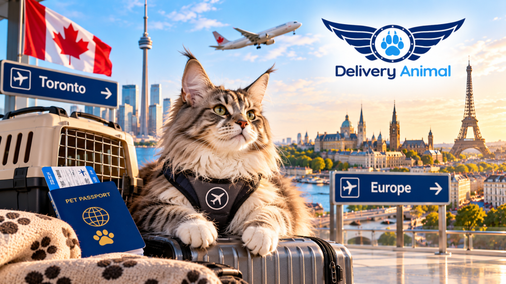 Cat transport from Canada to Europe