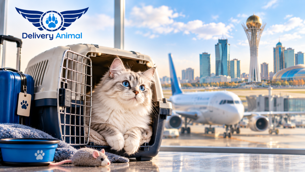 Cat delivery to Astana