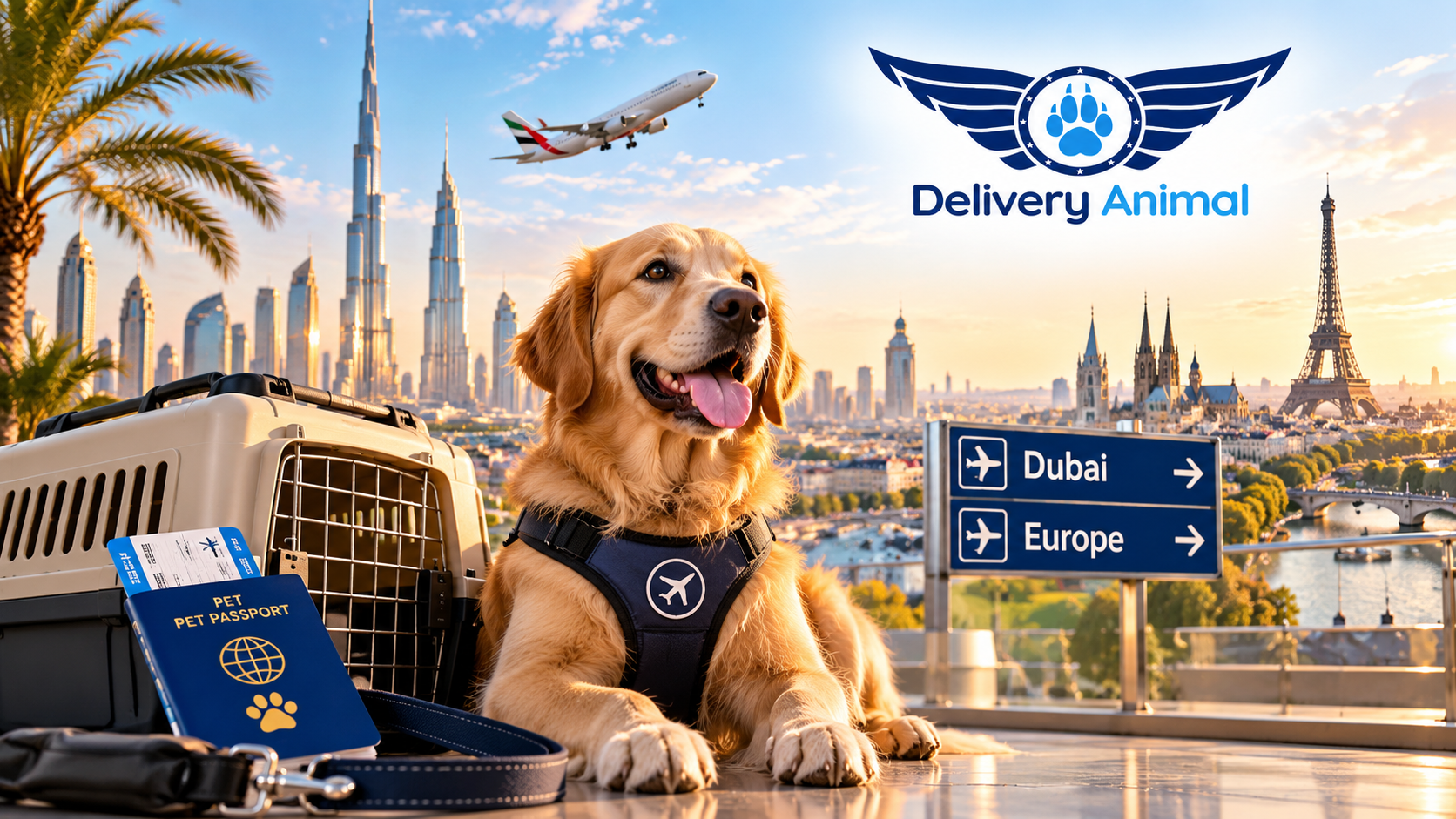 dog transport from the UAE to Europe