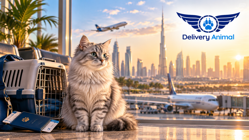 Cat transport from Kazakhstan to Dubai